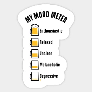 My Mood Meter (Beer Drinker / V1 / POS) Sticker